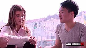 beautiful sarah kay's big ass gets cumshot in public