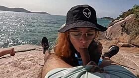 Feeling the intense pleasure of a group orgy on the deserted beach with submissive brazilian girls