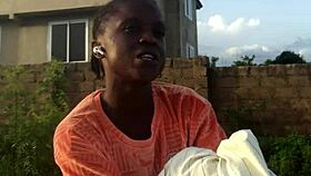 Crazybitch folds clothes while twerking