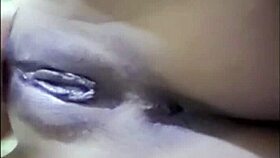 Filipina girlfriend's video call sex with roommate in bedroom