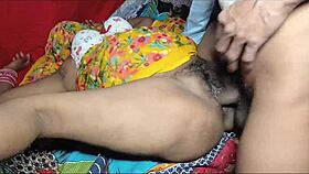 Desi village wife in yellow saree gets drilled hard in raw sex video.
