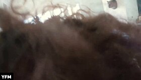 eating out stepmom's pussy in kitchen pov