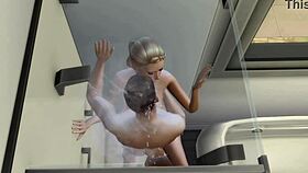 The Sims characters are having fun in this part one.