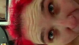 amber on her knees giving blowjob to daddy