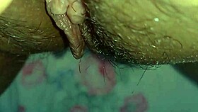 Latina's Hairy Pussy Clit Pulsing Hard!