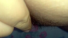 Latina's Hairy Pussy Clit Pulsing Hard!