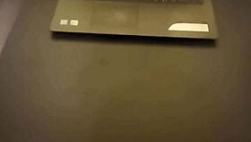 Huge cumshot from hard cock, that's impressive!