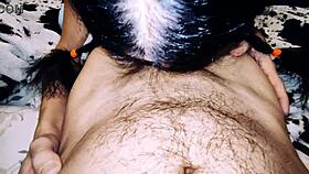 Anal blowjob in amateur homemade porno