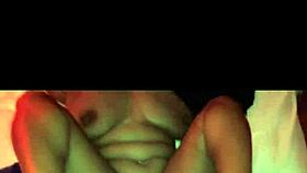 Thick ebony with big natural tits and pretty toes gets fucked by bbc in a homemade video.