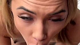 Petite 18+ blonde, why you screaming in POV missionary with cum splashing after rough doggy?