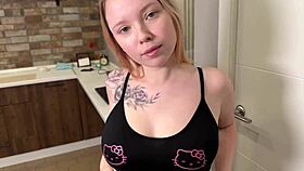 Fit stepsister rides cock post-workout