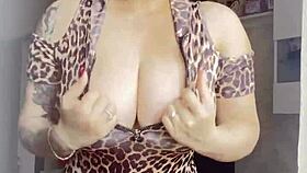 Blonde's big natural tits out for you, ready for intense action