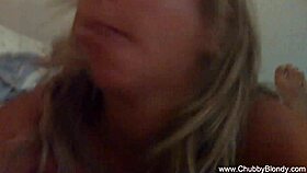 I watched my wife get fucked by a chubby blonde in POV