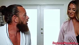 hot masseuse kayley gunner rubbing her client's big cock with oil?