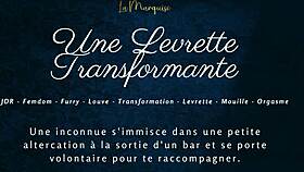 Transforming doggystyle with french furry!