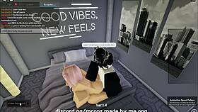 fucking a cute catgirl on roblox condo