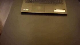 Huge cumshot from hard cock, that's impressive!