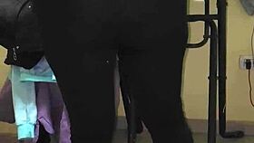 harassing the wet maid with big ass in lingerie