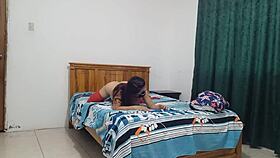 Latina Stepmother In Lingerie Bent Over For Doggystyle With Big Vagina