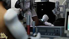 huge ass female robot gets plowed by hung alien in part 1