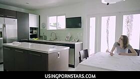 usingpornstars - teen 18+ step daughter is anytime freeuse for in kitchen - london rose tristan summers