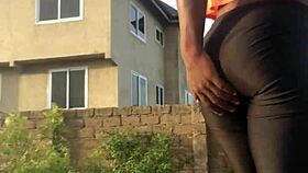 Crazybitch folds clothes while twerking