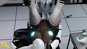 huge ass female robot gets plowed by hung alien in part 1