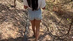 Indian Cute Teen 18+ Gf Fucked Hard in Forest