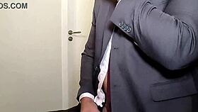 Brazilian pornstar Yuri Gaucho receives a big boss cumshot in a homemade solo scene.