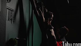 cute milf gets bound and ravaged silly by dominant guy who takes charge