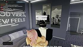 fucking a cute catgirl on roblox condo