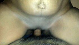 feeling so wet while riding daddy's big black cock