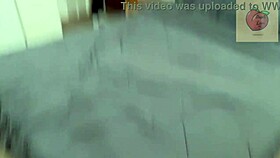 the stepmom catches her stepson jerking off with her panties.