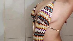 This latina girl couldn't find a guy to fuck her, so she turns to lesbian action to satisfy her cravings!