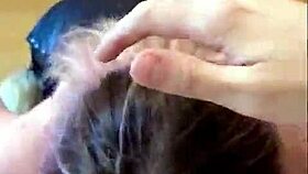 My stepsister shows her apartment with dick in mouth, cum on natural tits?