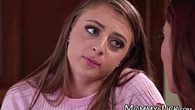 hey, that stunner stepmom really fingers pussy hard