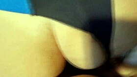 Karina and Lucas feel intense pleasure in homemade anal double with buttplug