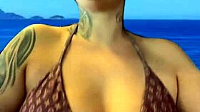 Training In Gym Bikini Sweat Dripping Legs Horny