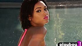 Can you resist this perfect ebony teen babe exposing her black ass?