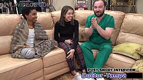 dr tampa performs the procedure on aria nicole backstage.