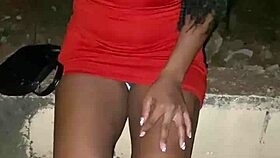 i was on street met woman arguing with boyfriend she pulled panties show her pussy i went crazy