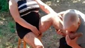 klaudiaambergirl does outdoor masturbation in stockings and big tits