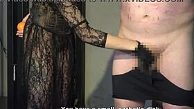 Japanese Mistress Sara Handjobs Cumshot!