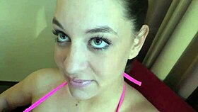 angelina brill takes big black cock interracial fucking