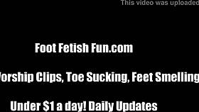 Stroke Your Cock To My Beautiful Black Feet