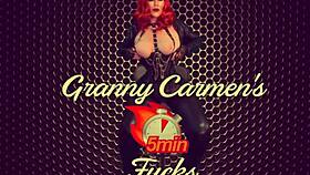 Granny Vampyra Finger Fucked & Pussy Bat Licked To Orgasm By Her Familiar