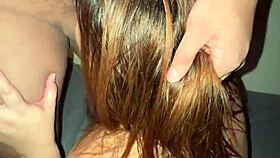 Oh no, my ugly roommate caught me masturbating! I had to give him a blowjob!