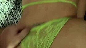 Big ass doggy takes deep dick, she moans.