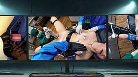 dr tampa checks nicole luvas' petite 18+ body in her first gyno exam with gloves and spreading