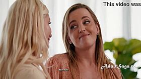 Wrong answers lead to fingering fun with Serene and Charlie! 😏